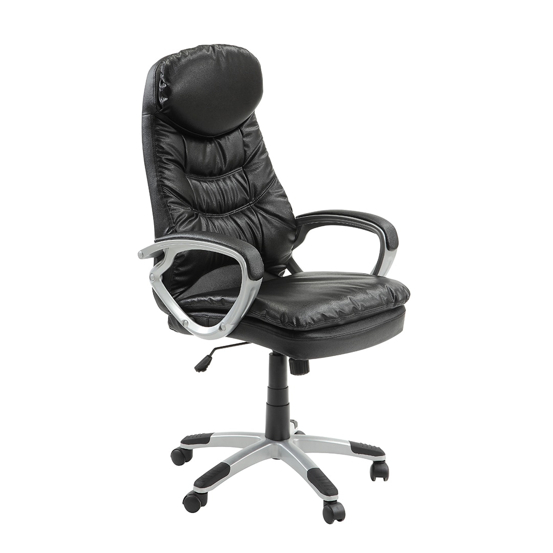 Innovex Imperium Executive Black Bonded Leather Office Chair