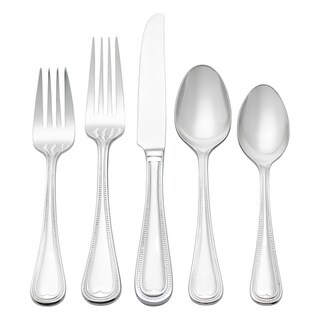 Reed & Barton Elegant Bead 18/10 Stainless Steel 65-piece Flatware Set ...