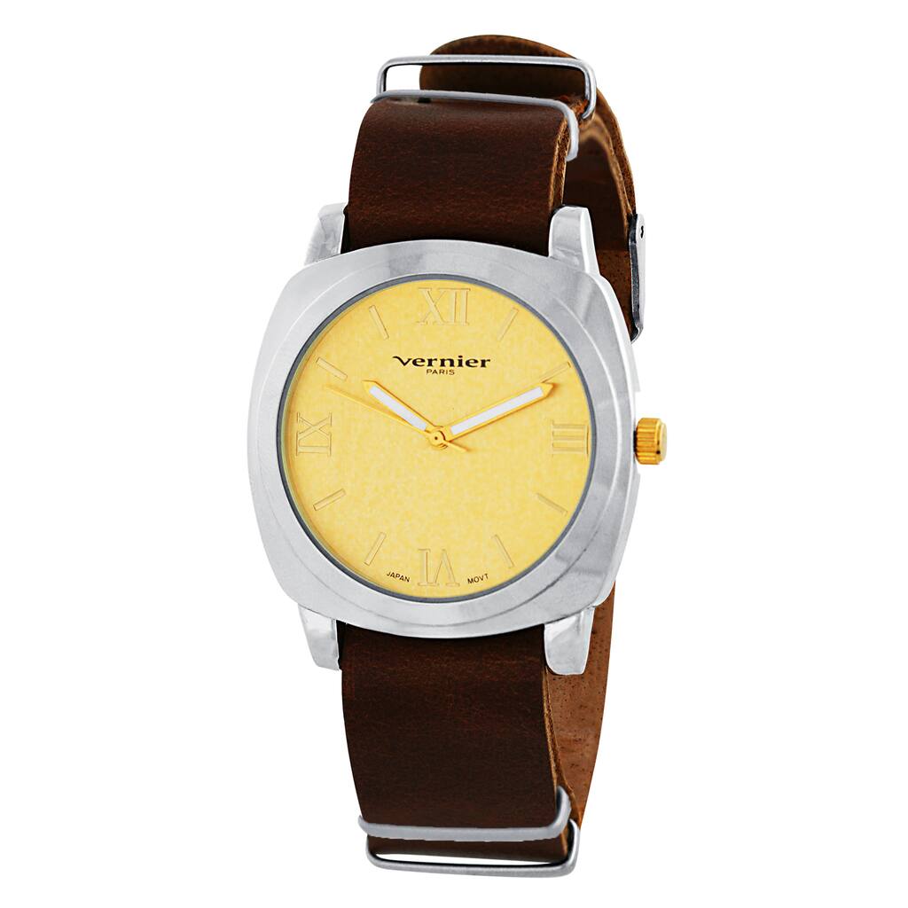 Vernier Paris Women's Genuine Leather Campus Sleeve Watch