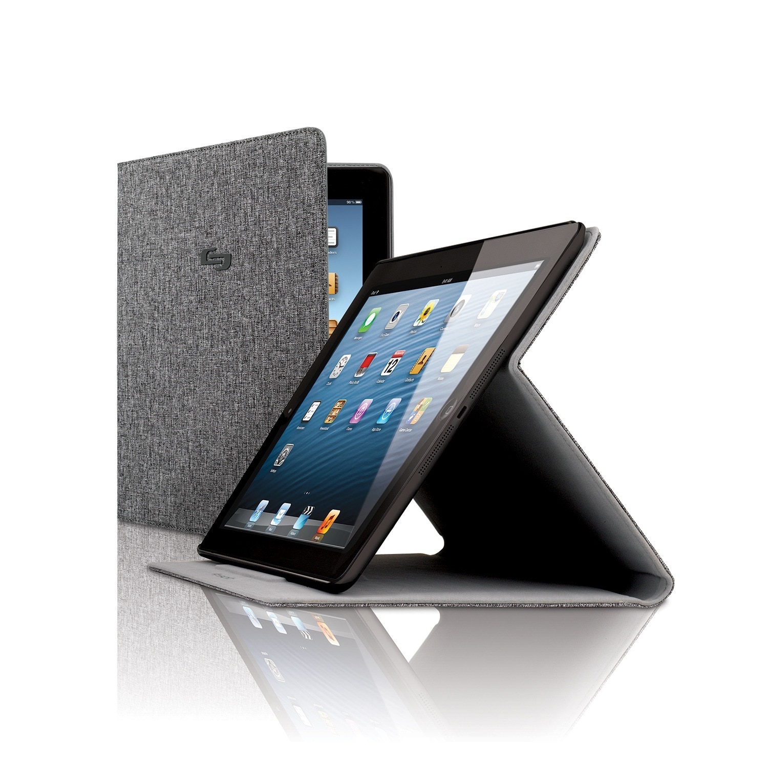 Solo Urban Slim Grey Ipad Air Case With Stand