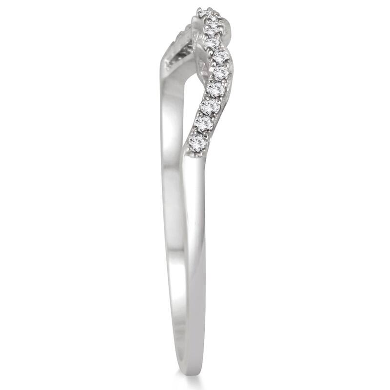 Marquee Jewels 10k White Gold 2/5ct White Diamond Antique-style Bridal Ring Set