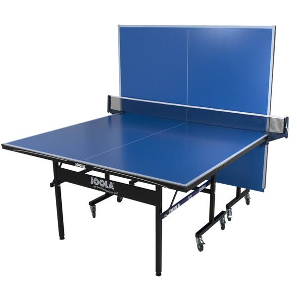 6ft Mid-Size Table Tennis Table Foldable & Portable Ping Pong Table Set for  Indoor & Outdoor Games with Net, 2 Table Tennis Paddles and 3 Balls