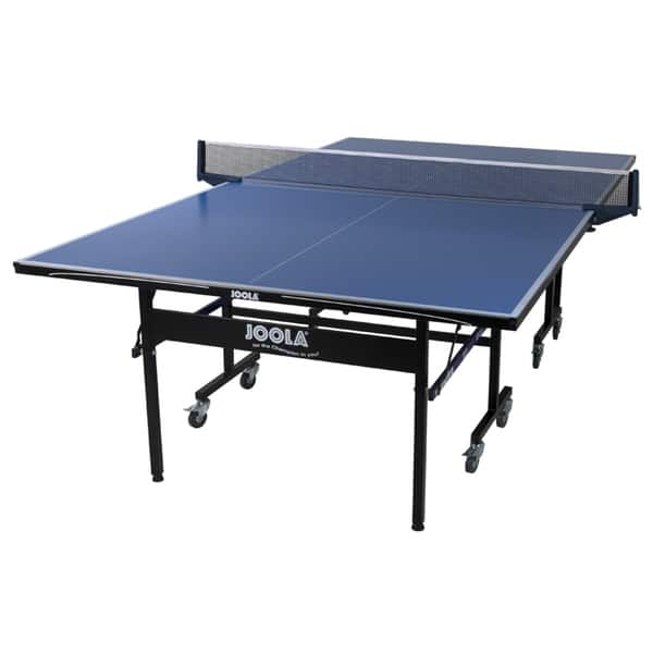 6ft Mid-Size Table Tennis Table Foldable & Portable Ping Pong Table Set for  Indoor & Outdoor Games with Net, 2 Table Tennis Paddles and 3 Balls