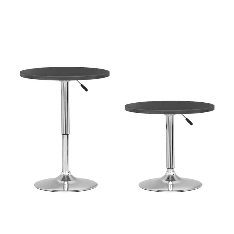 Maya Adjustable Height Round Bar Table