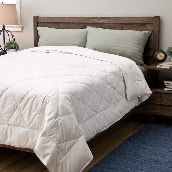 Shop Dream Naturally Wool/ Down Blend Yearround Blanket Free Shipping Today Overstock 9168152