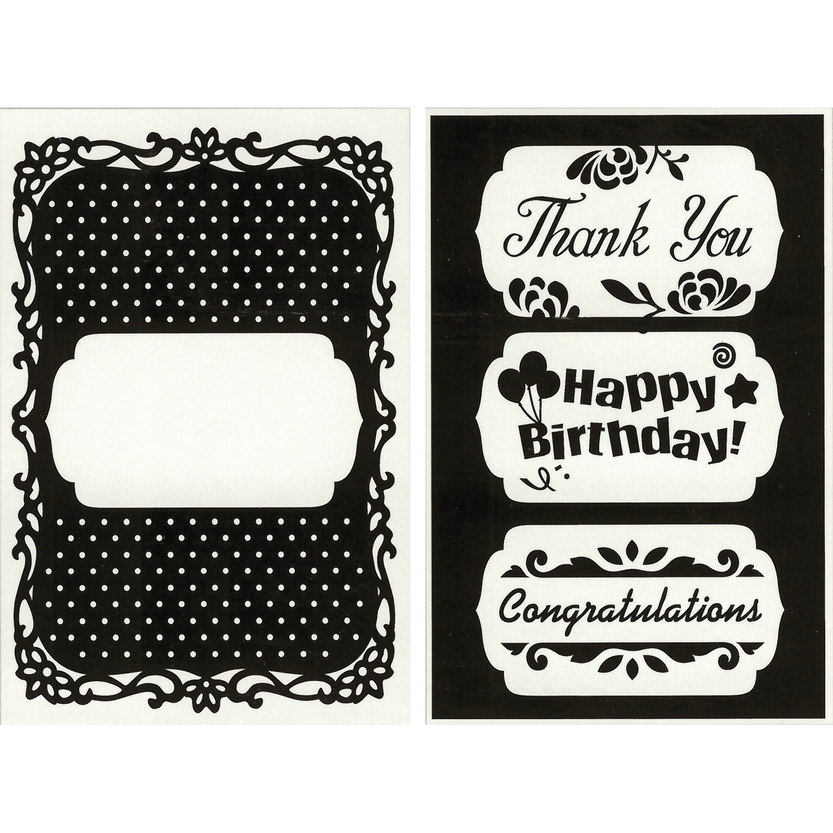 Cgull Happy Birthday Embossing Folder With Changeable Inserts