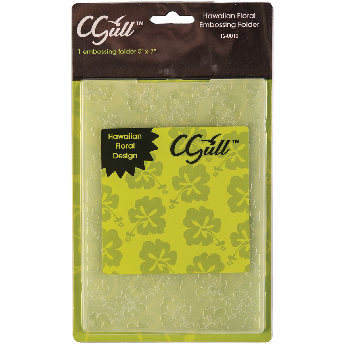 Cgull Hawaiian Floral Embossing Folder