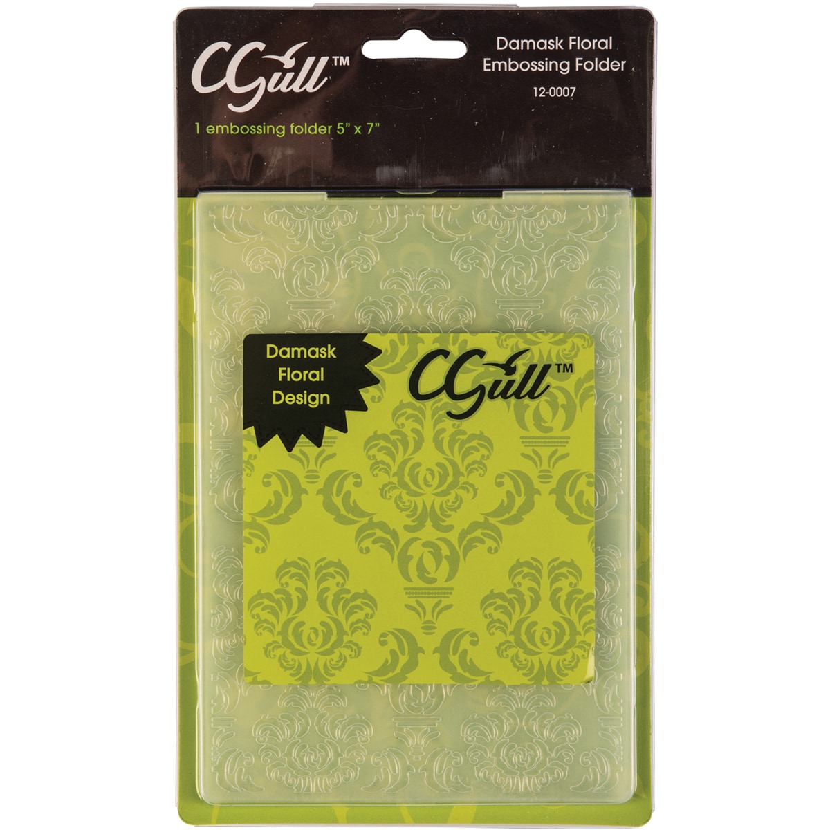 Cgull 12 0007 Damask Floral Embossing Folder