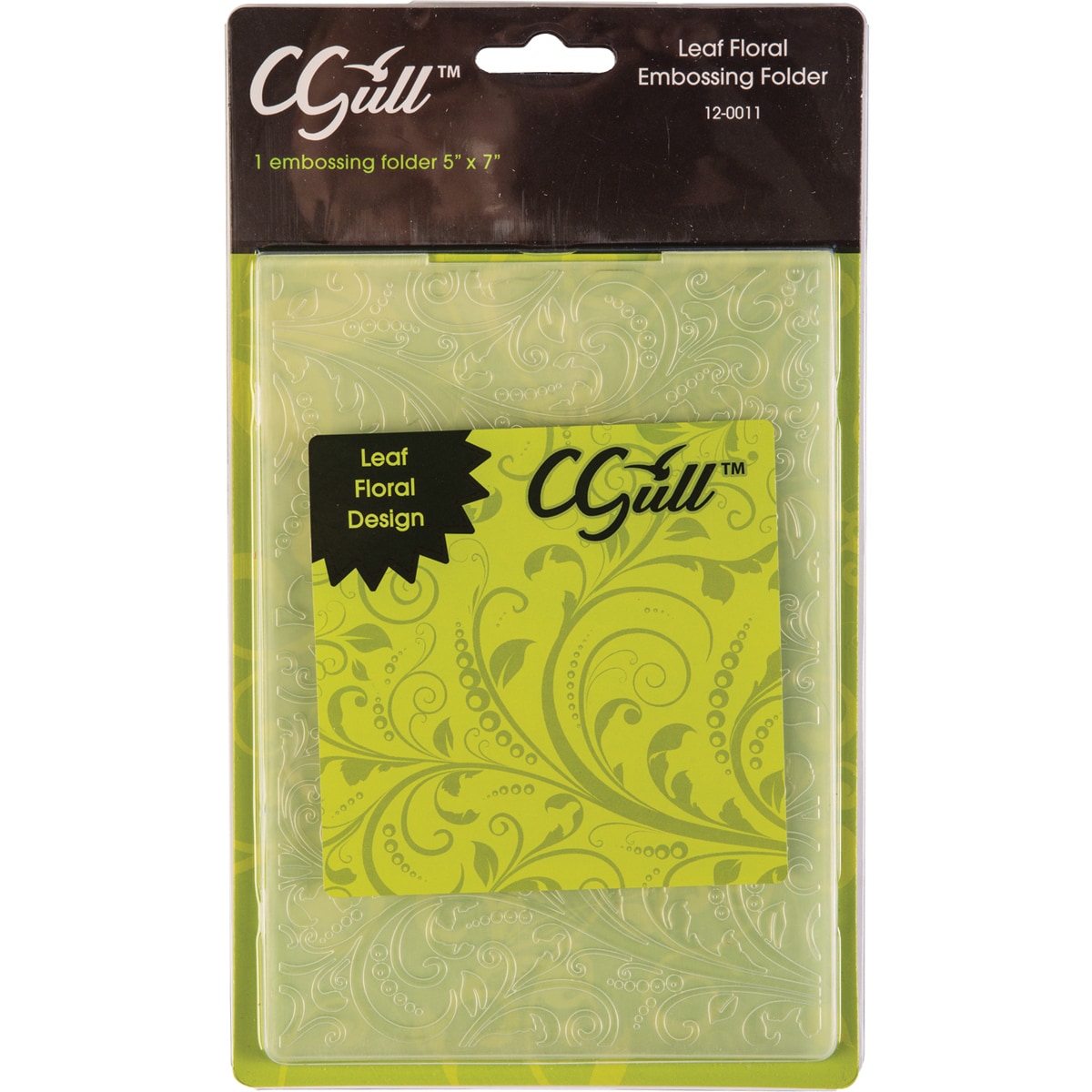 Cgull 12 0011 Leaf Floral Embossing Folder