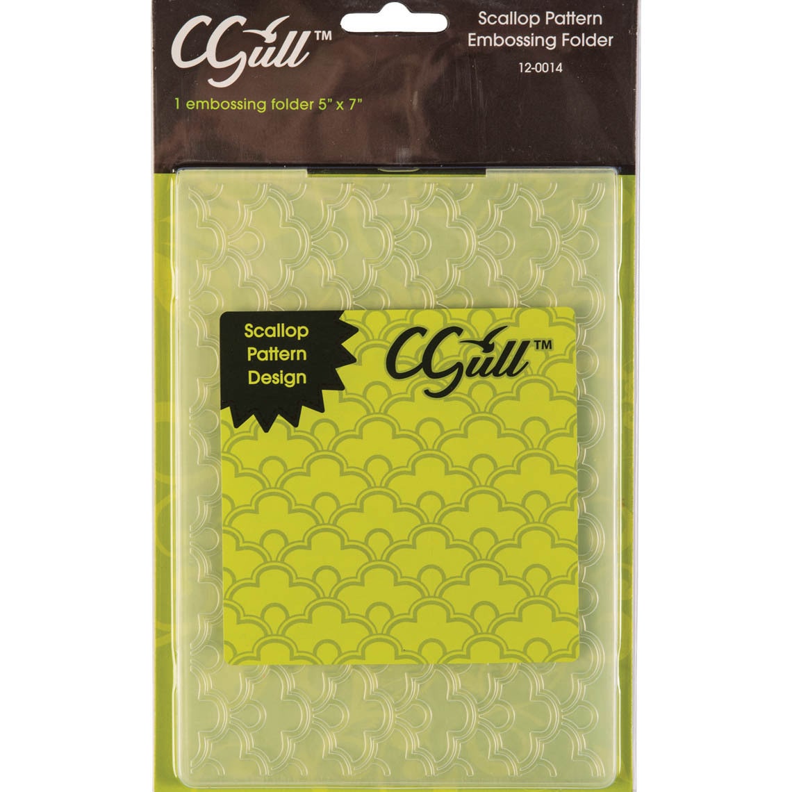 Cgull 12 0014 Scallop Pattern Embossing Folder