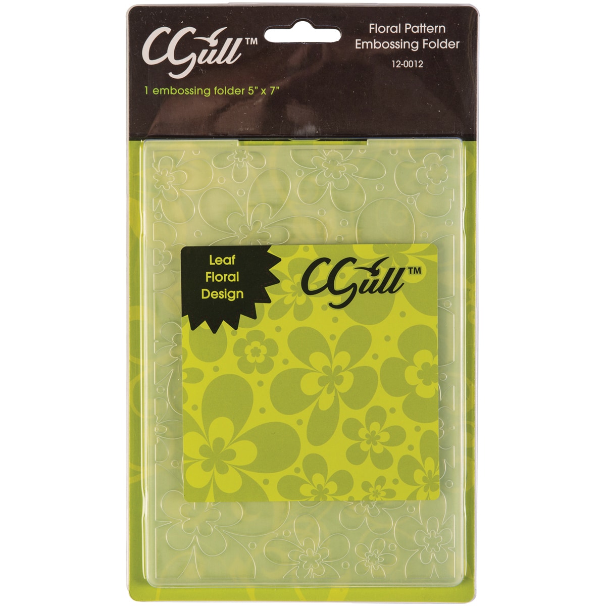 Cgull 12 0012 Flowers Embossing Folder