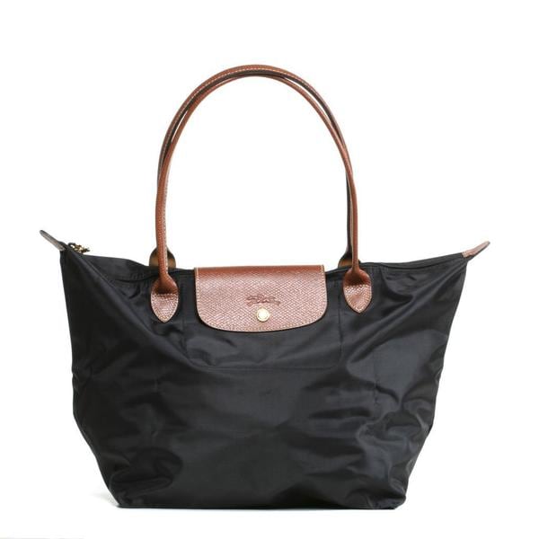 Longchamp Le Pilage Large Shoulder Tote in Black