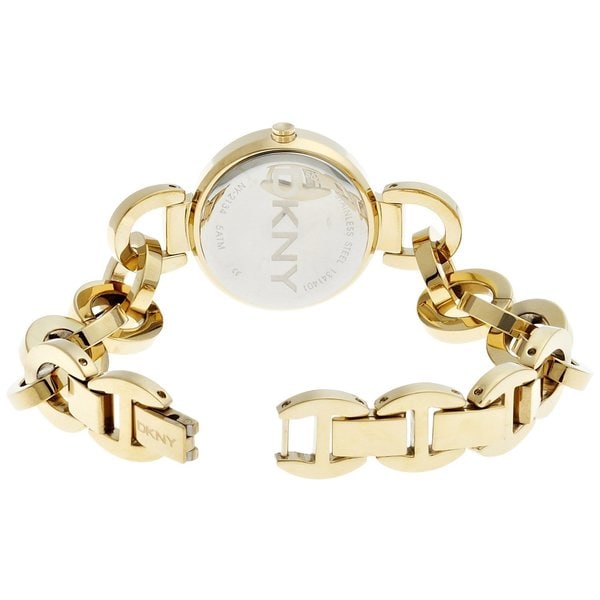 Womens Goldtone Link Snap Bracelet