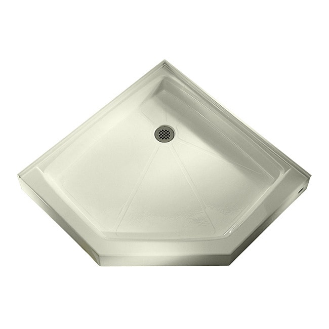 American Standard Triple Threshold Neo angle Linen Corner Shower Base