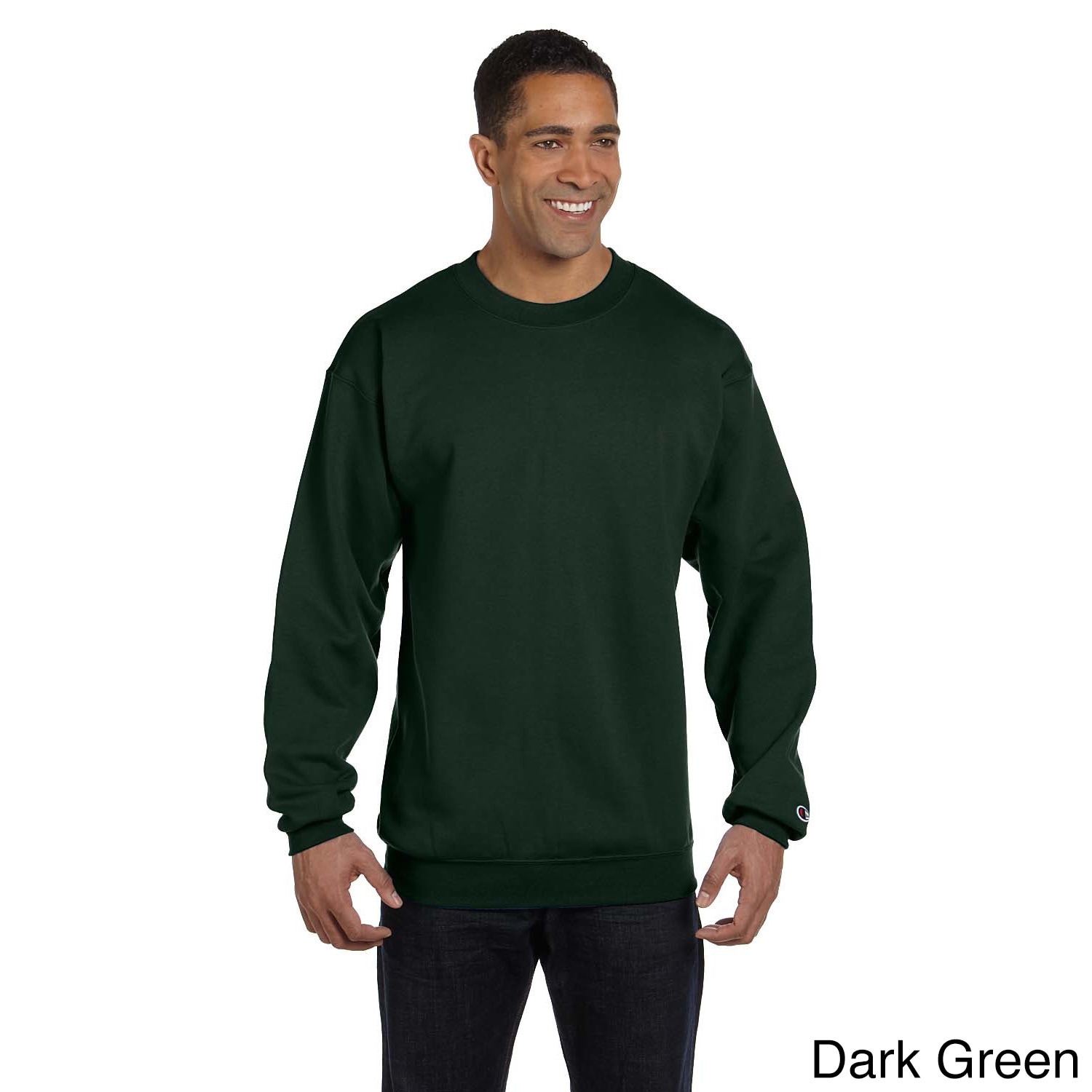 Champion Mens Eco fleece Long sleeve Shirt Green Size 2XL