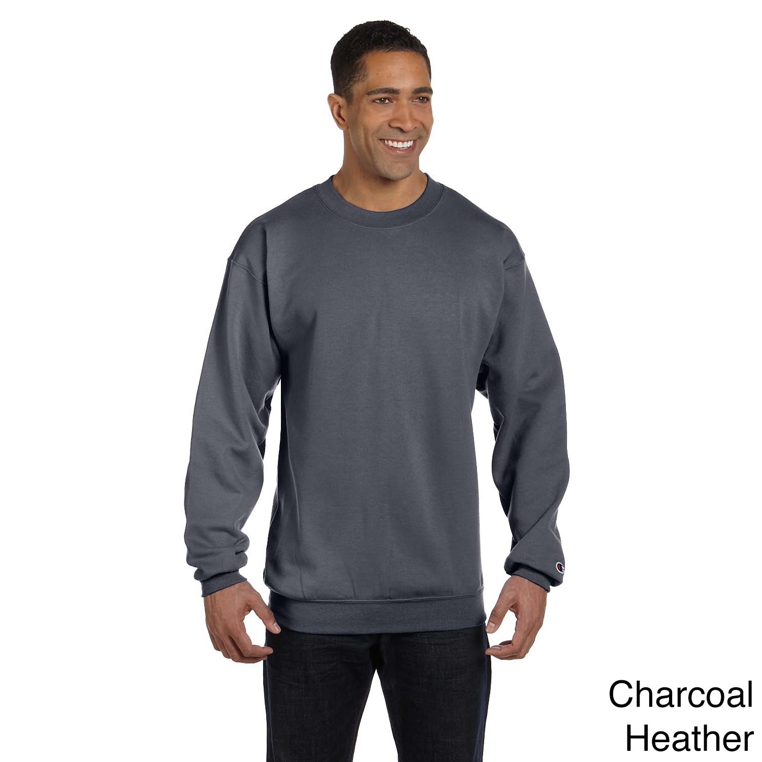 Champion Mens Eco fleece Long sleeve Shirt Grey Size 2XL