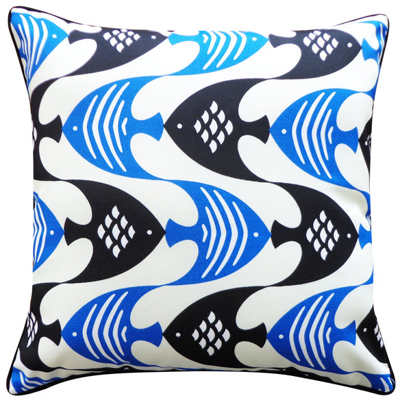 Handmade Fly Blue Pillow