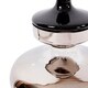 preview thumbnail 5 of 4, Large Black and Smoked Glass Urn