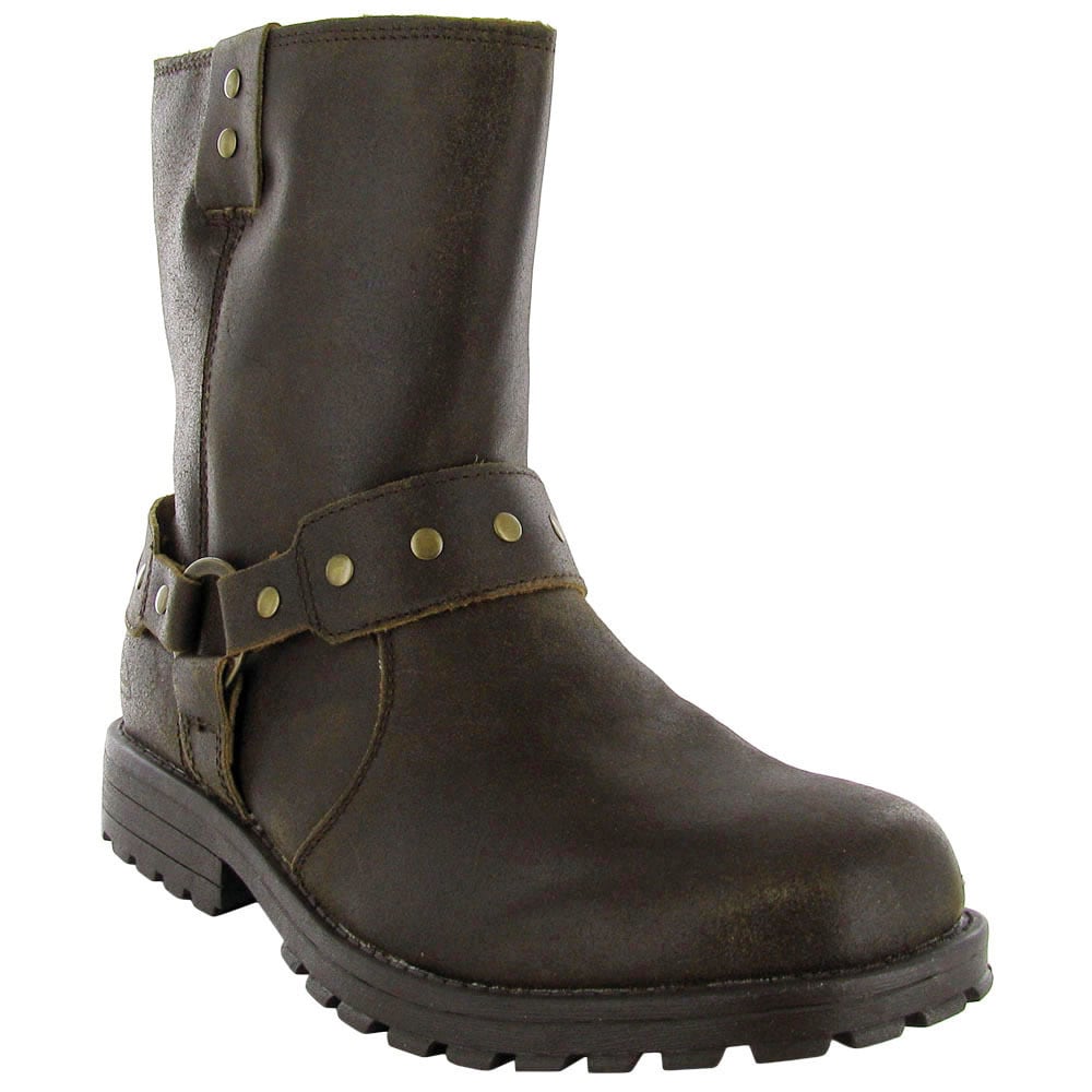skechers mens 63882 zenith igore zip up leather boot shoe