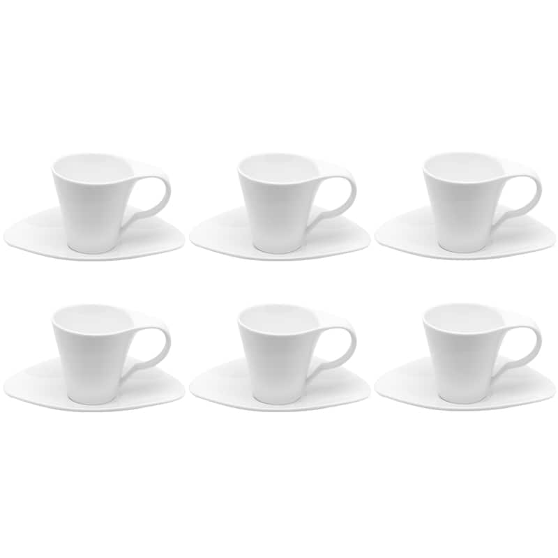 Vanilla Fare Cup & Saucer 7oz Set of 6