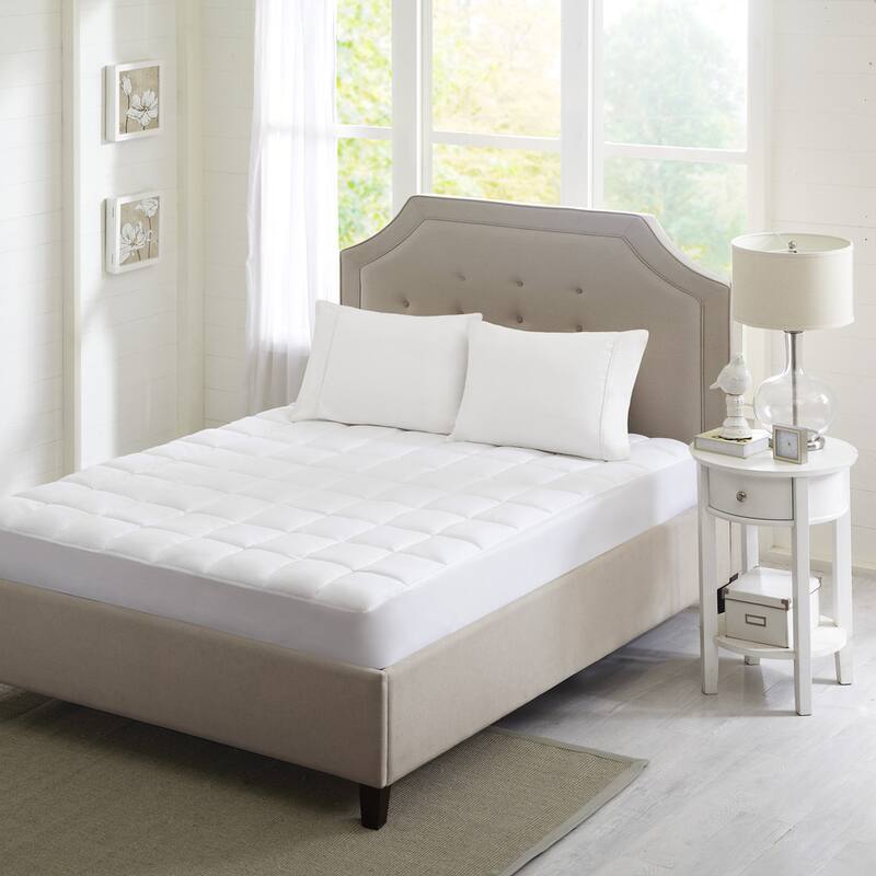 Montview 3M Scotchgard Microfiber Mattress Pad by Madison Park - White - Twin