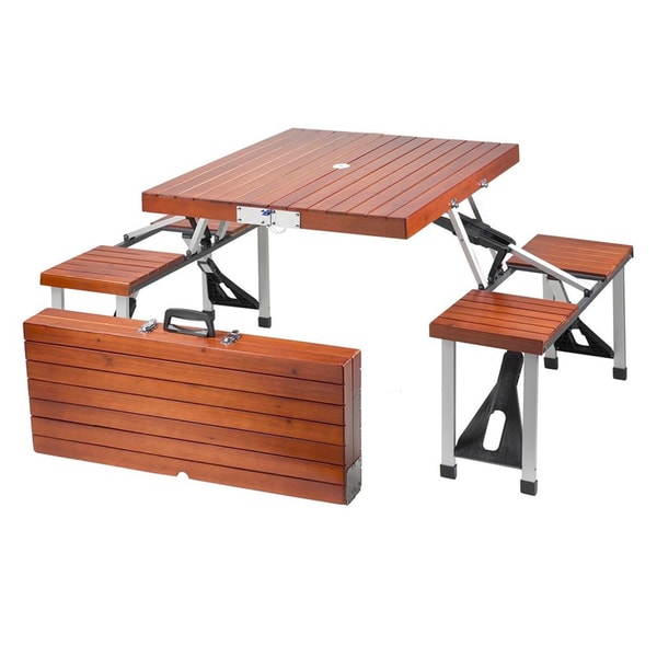 Portable Folding 4-seat Picnic Table - Free Shipping Today 