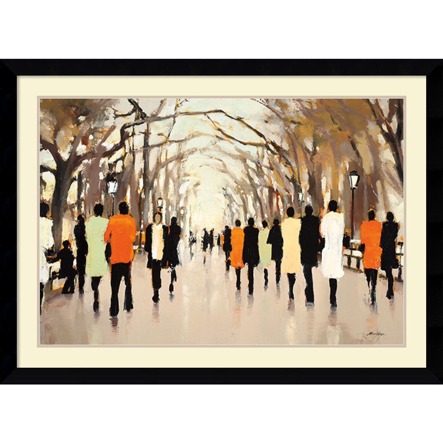 Framed Art Print 'Poet's Walk' by Lorraine Christie 43 x Brown Large eBay