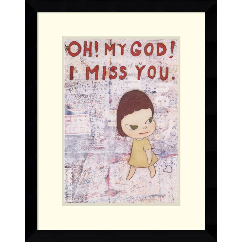 Oh my god i miss you, 2001 by Yoshitomo Nara 13 x 17-inch