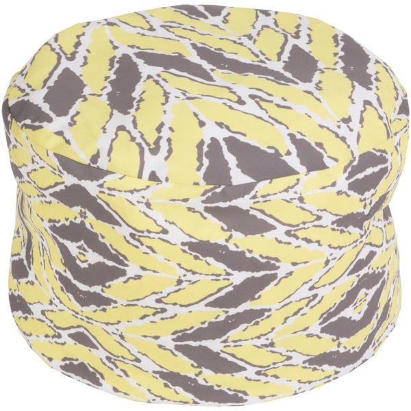 Sea Grass Chevron Indoor/Outdoor Decorative Cylinder Pouf
