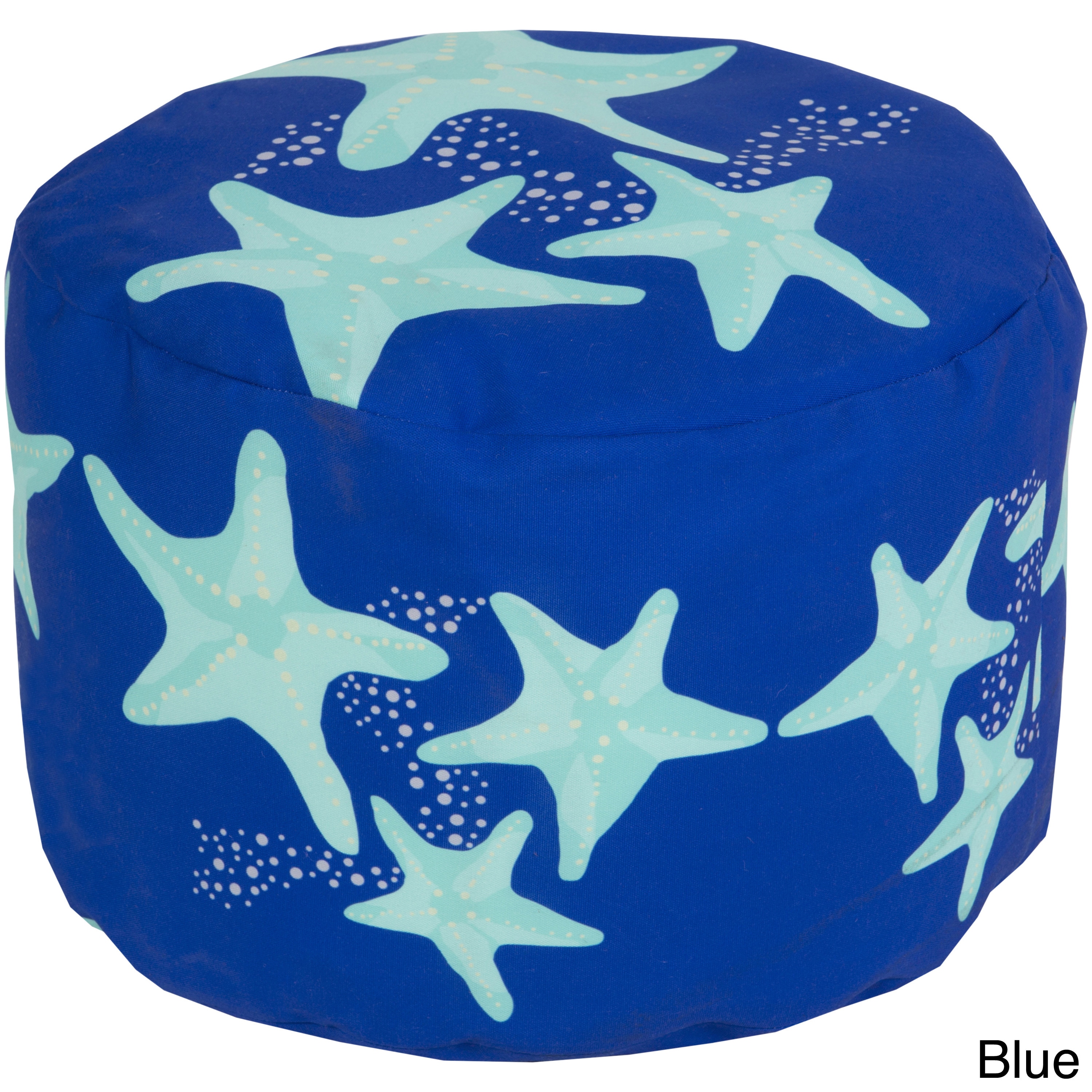 Star Fish Outdoor/ Indoor Decorative Cylinder Pouf