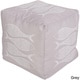 preview thumbnail 8 of 9, Fish Scales Outdoor/Indoor Decorative Cube Pouf