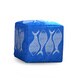 preview thumbnail 9 of 9, Fish Scales Outdoor/Indoor Decorative Cube Pouf