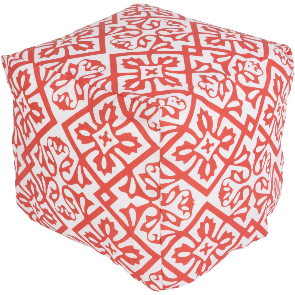 Four Leaf Outdoor/ Indoor Decorative Cube Pouf