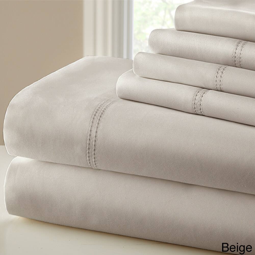 Modern Threads 6-pc. 1,000-TC Blended Double-stitch Bedsheet Set