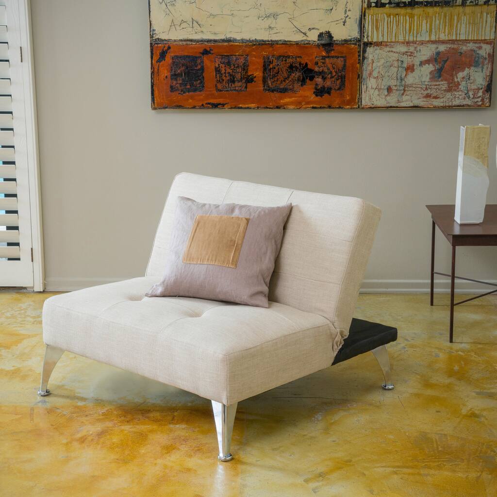 Alston Click-Clack Oversized Convertible Ottoman Chair by Christopher Knight Home