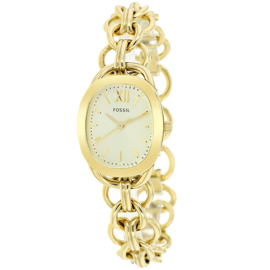 Fossil Women's ES3512 'Sculptor' Goldtone Stainless Steel Watch