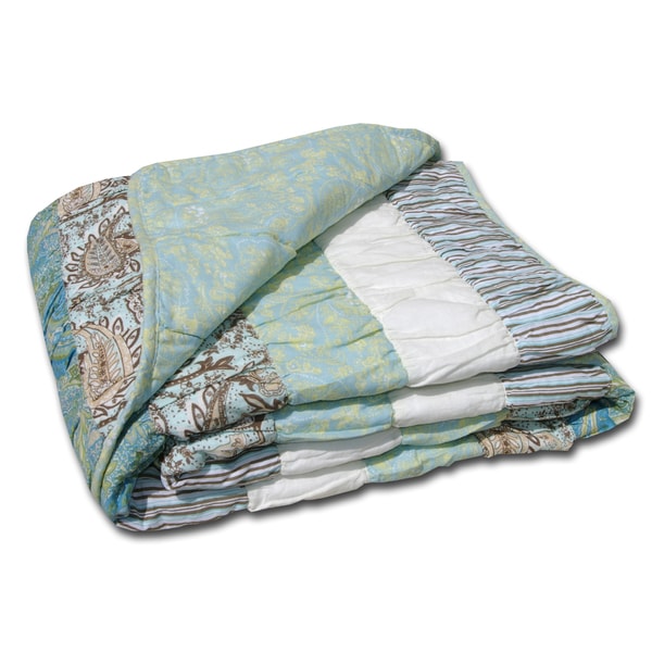 Shop Greenland Home Fashions Paradise Cotton Quiltied Throw - Overstock ...