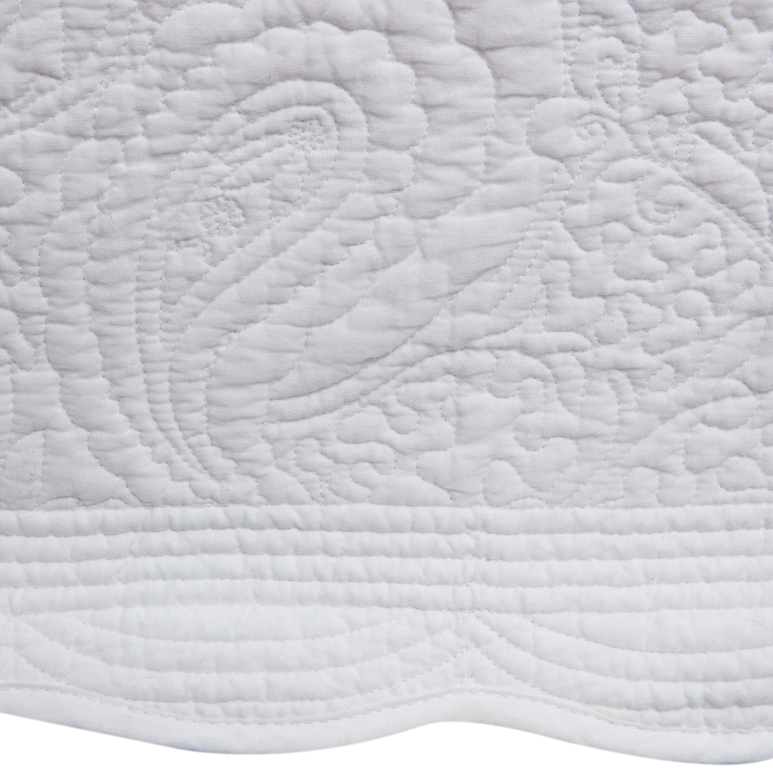 Greenland Home Paisley Bed Skirt Twin Full Queen Or King 18" Quilted 
