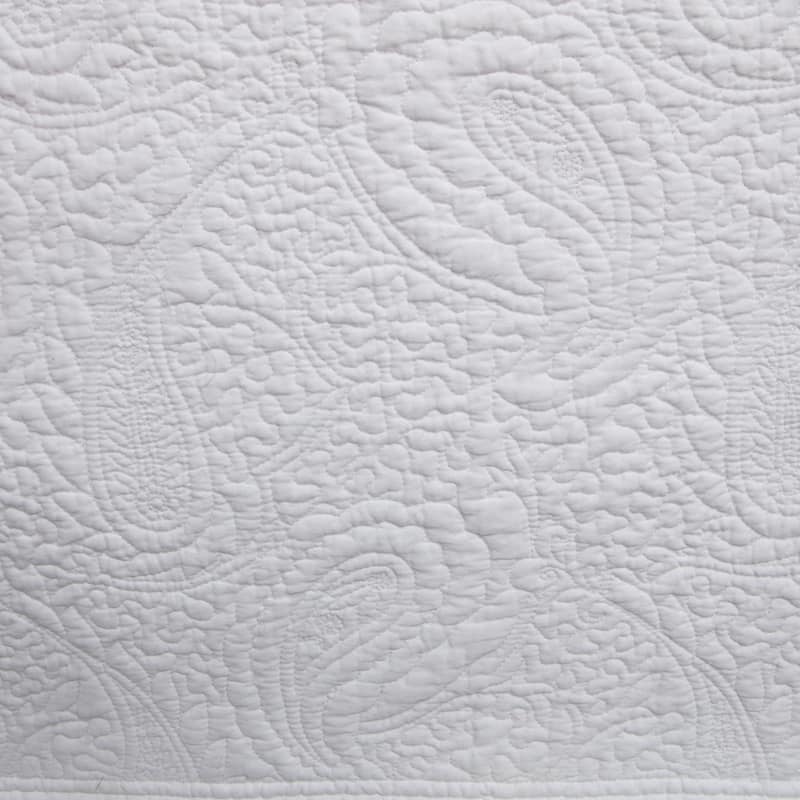 Greenland Home Fashions Paisley Quilted 18-inch Drop Bed Skirt