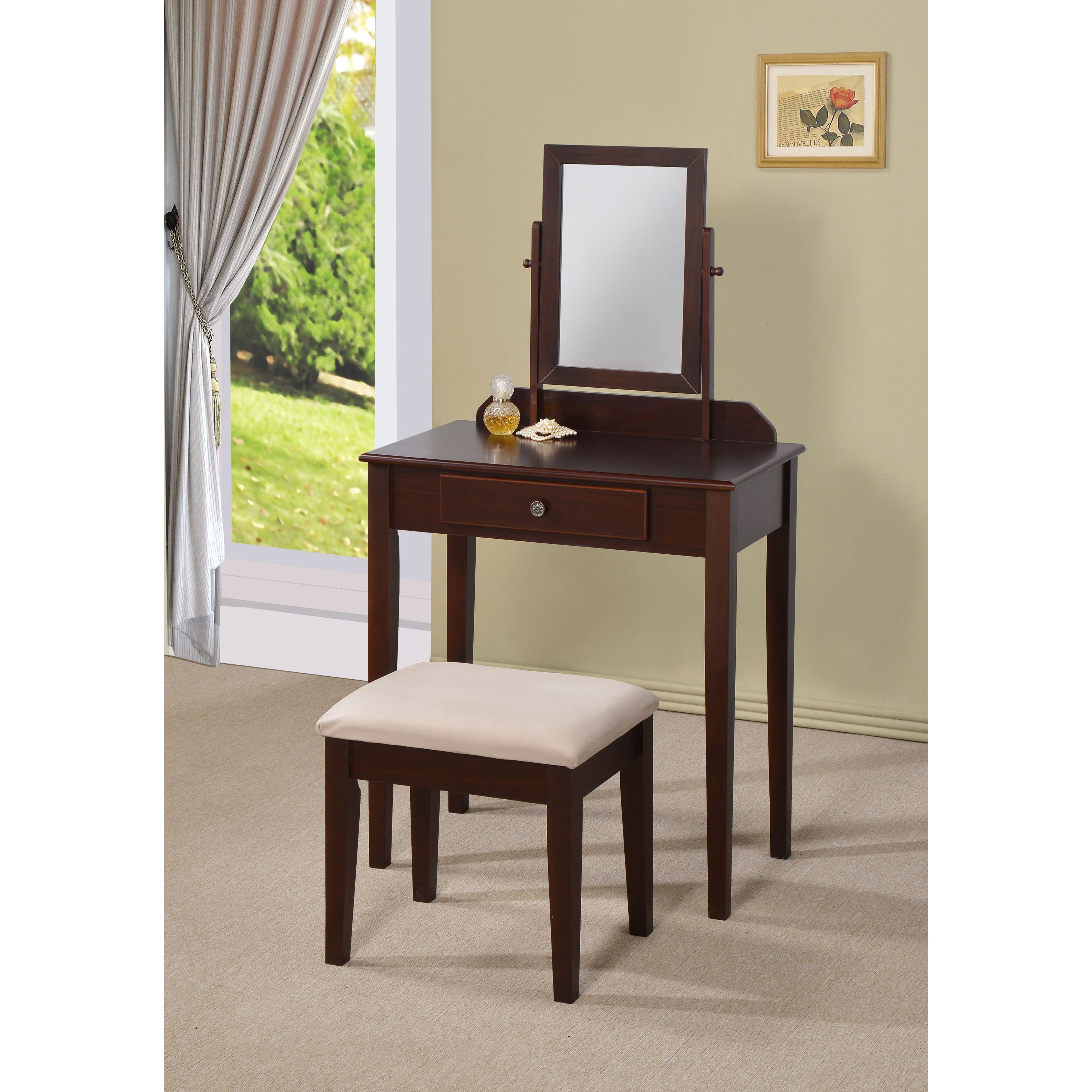 Williams Import Lilette Espresso 2 piece Vanity Espresso Size Single Vanities