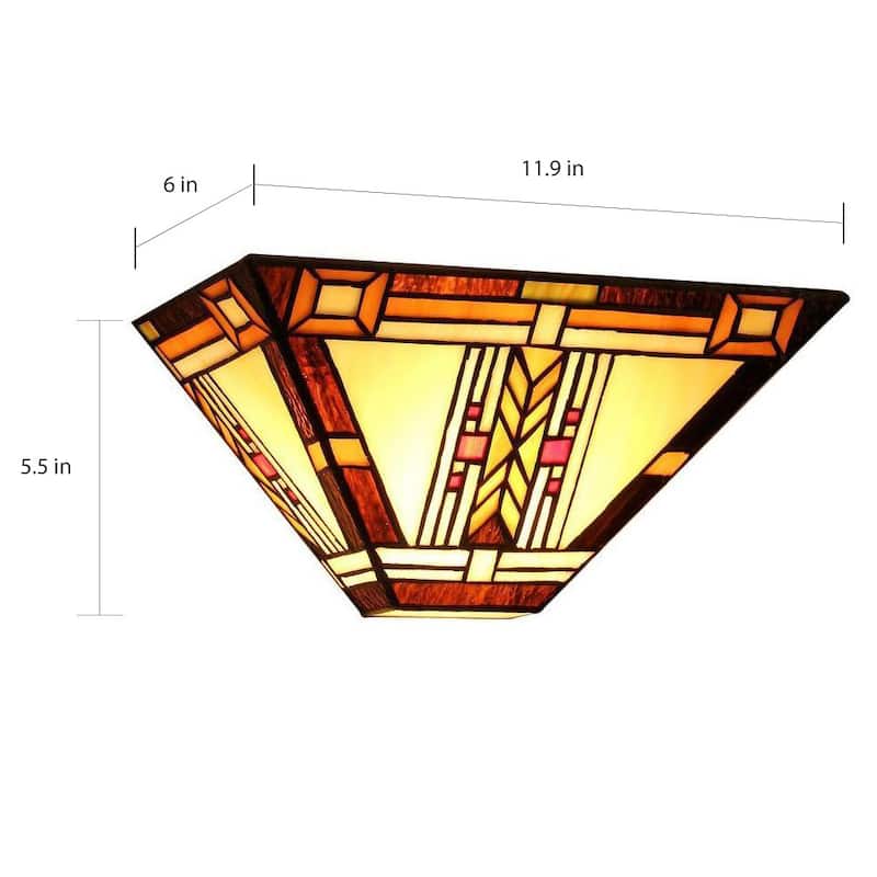 Tiffany Style Mission Design 1-light Wall Sconce
