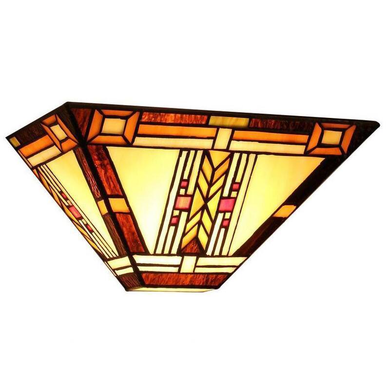 Tiffany Style Mission Design 1-light Wall Sconce