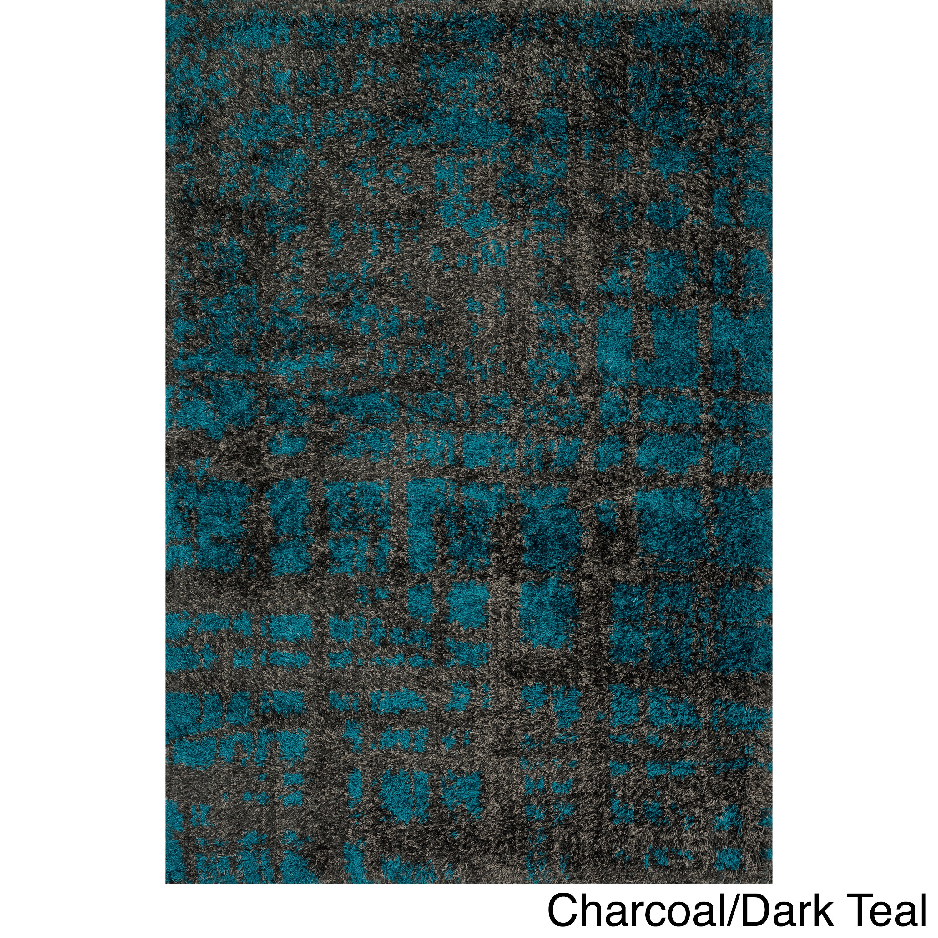 Stella Abstract Shag Rug (52 X 77)