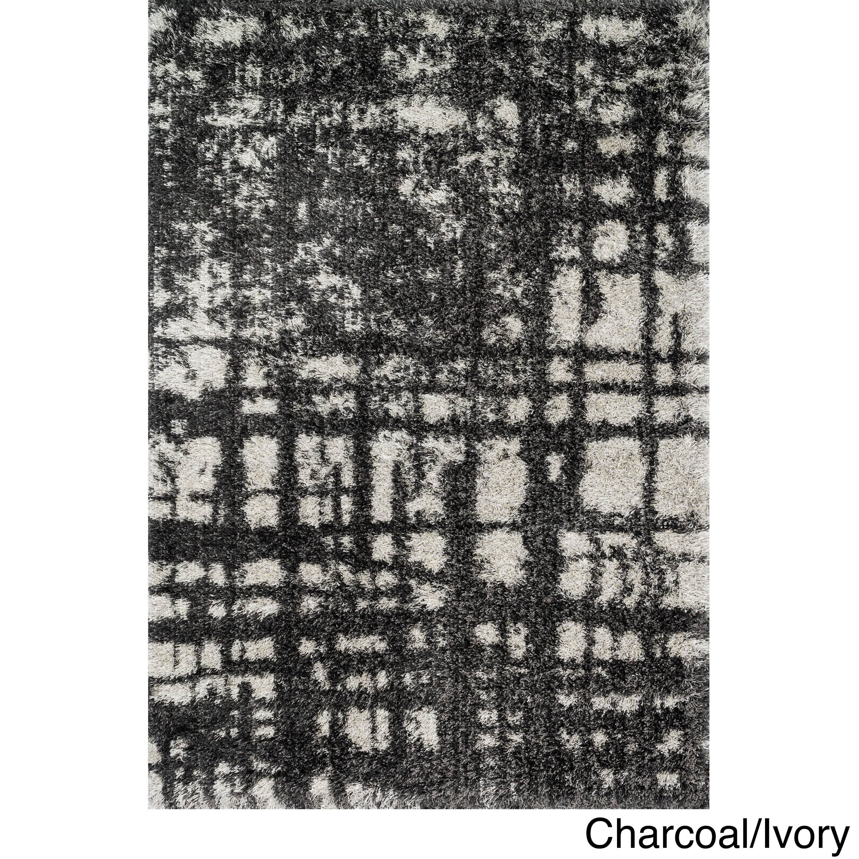 Stella Abstract Shag Rug (52 X 77)