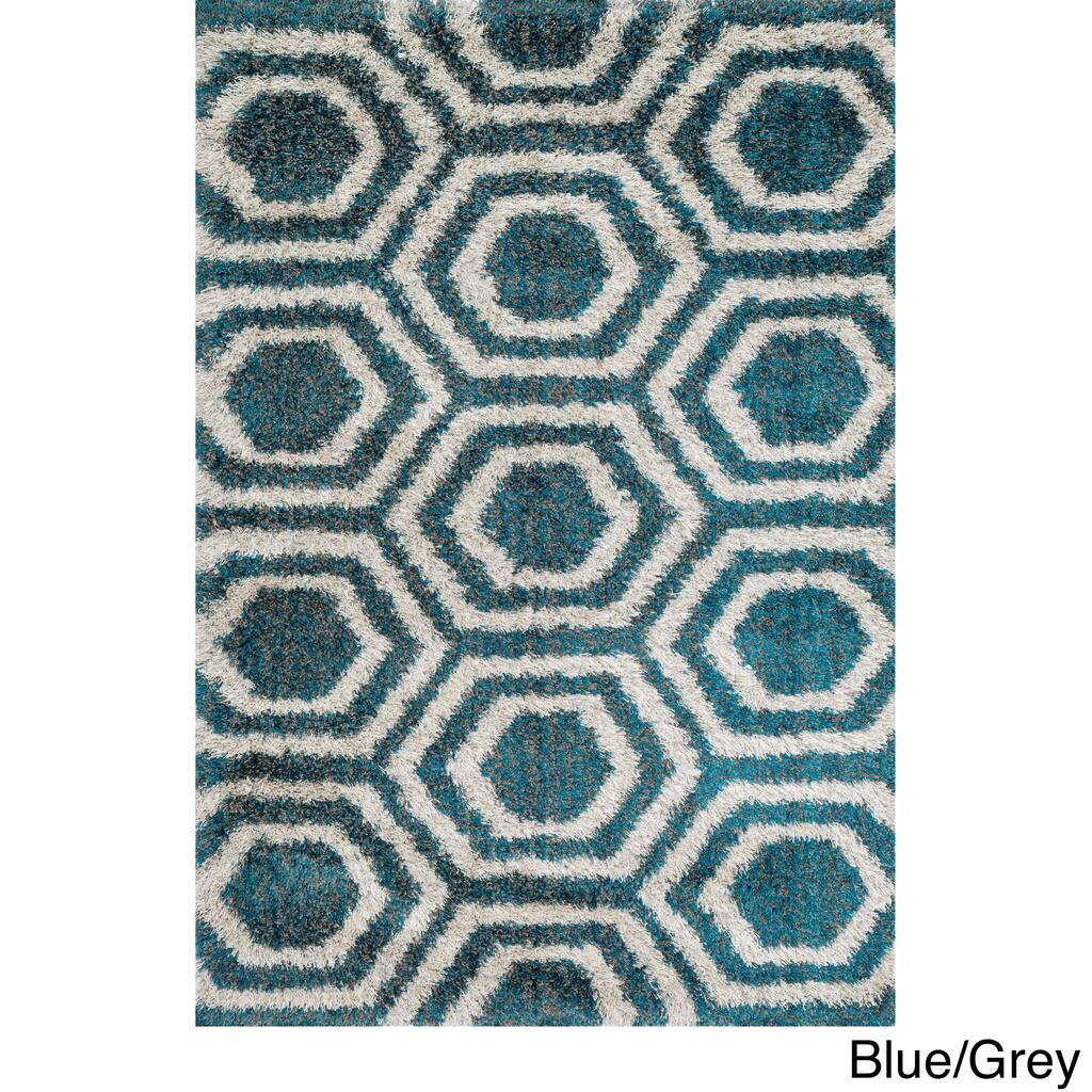 Alexander Home Stella Geo Shag Rug