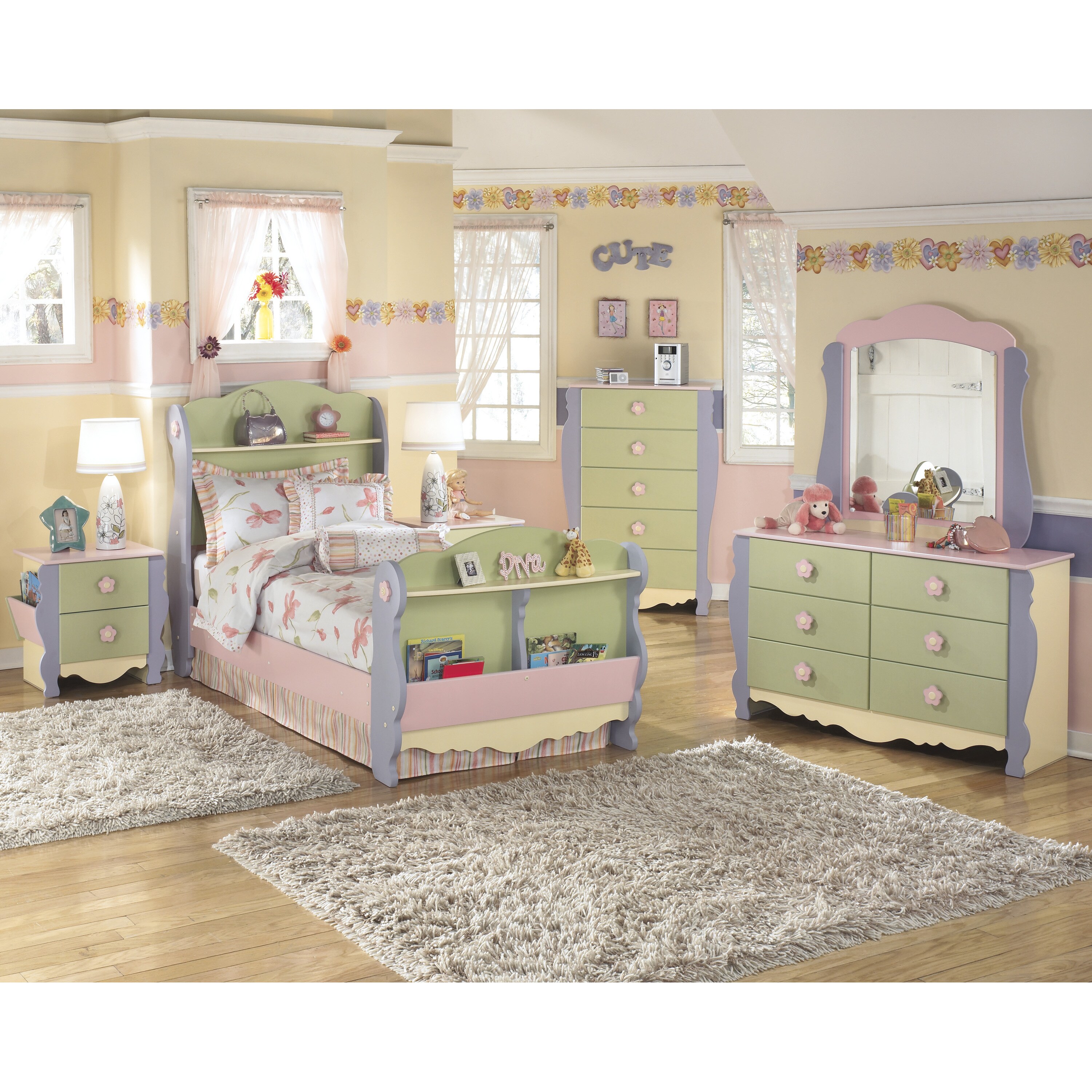 Bedroom Furniture Dolls House Miniature Night Stand In Oak Bedside Cabinet, 