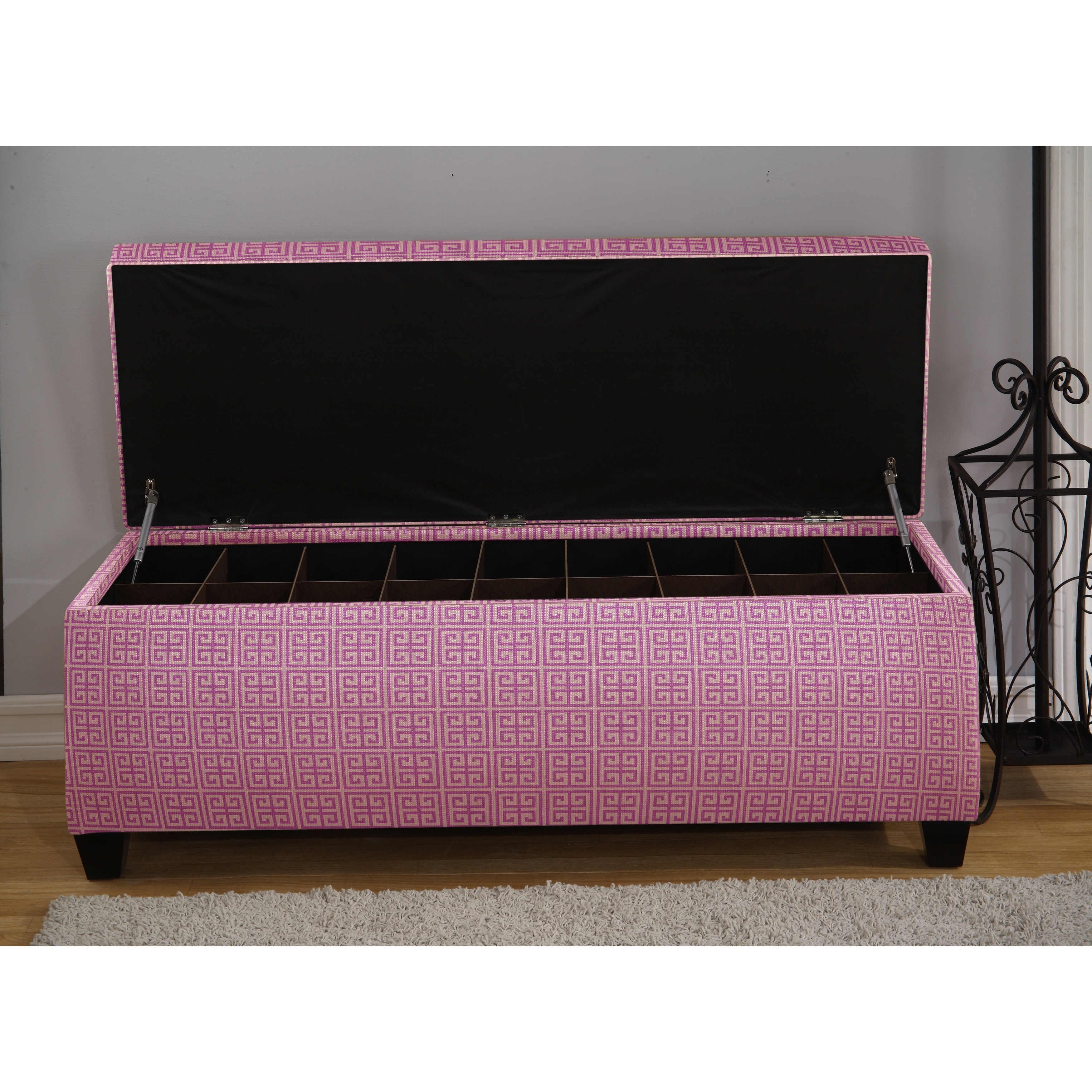 Sole Secret Pink Tower Shoe Storage Bench