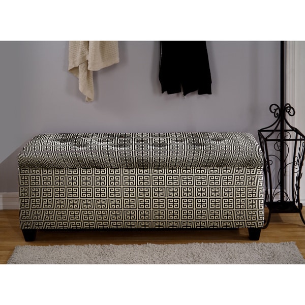 Shop The Sole Secret Black/ White Shoe Storage Bench - On ...