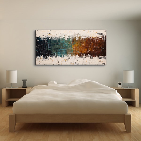 Shop Carmen Guedez 'Catch Me If You Can' 24x48inch Canvas Art Print