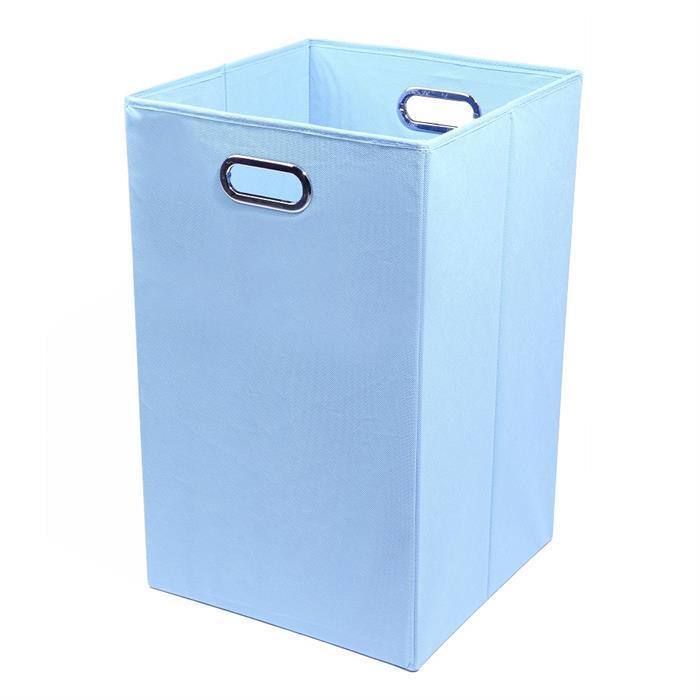 Sky Solid Baby Blue Folding Laundry Basket